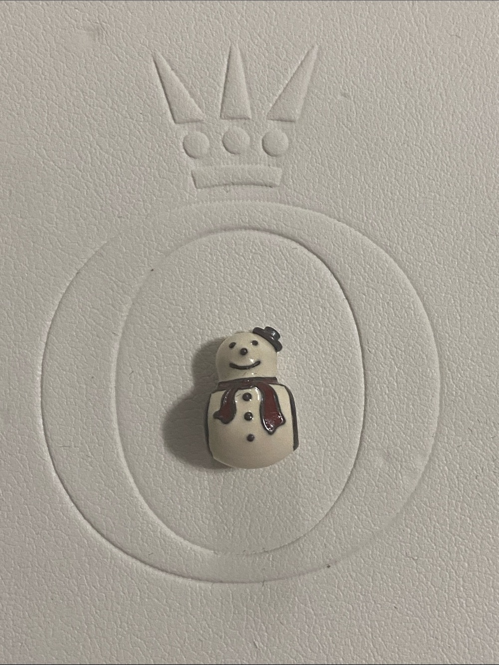Authentic Retired Pandora Sterling Silver Enamel Happy Snowman Charm 791406ENMX